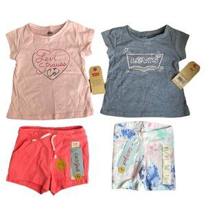 New lot of 4 girls 18 month lot 2 Shirts 2 Shorts